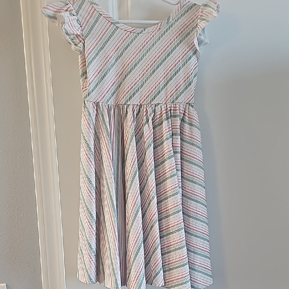 Striped Multicolor Kids Dress
